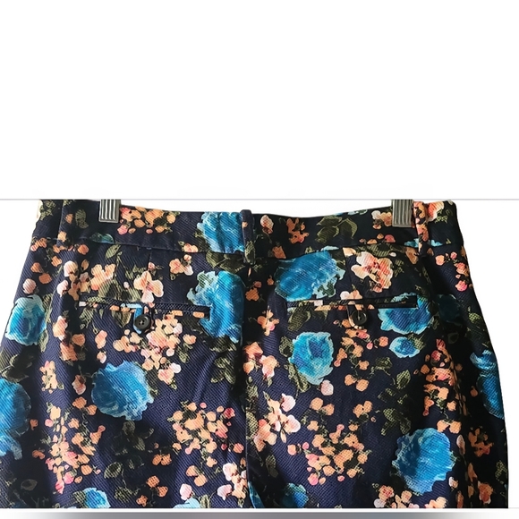 Merona Floral Print Pants - Blue and Black - Picture 4 of 6